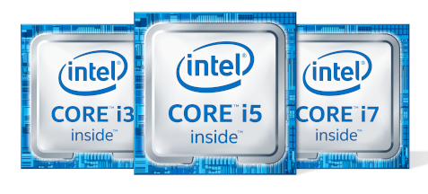 تصویر پردازنده‌های سری Core شرکت اینتل
